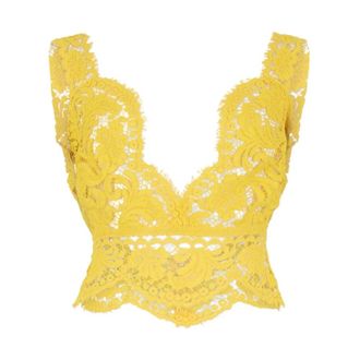 Dsquared2 Sleeveless Tops, female, Yellow, Size: XS Dsquared2 Clothing