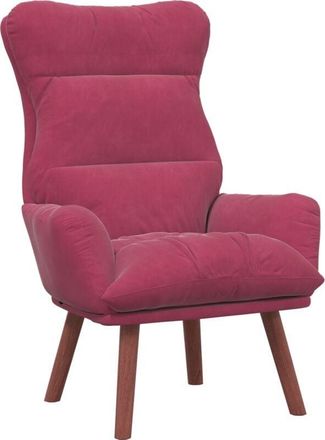 vidaXL Silla Relax Rojo Vino 69 X 74 X 93 Cm Terciopelo Vidaxl