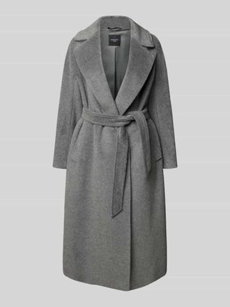 Max Mara Regular Fit Wollmantel mit Alpaka und Mohair Modell TEMPERA in Dunkelgrau, Größe 36