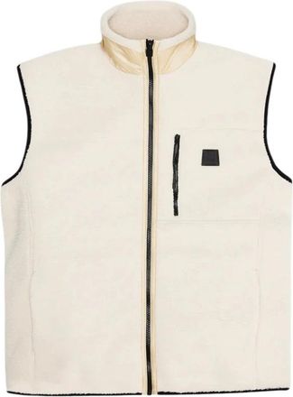Rains Veelzijdig Fleece Vest voor buiten - Dames - Bodywarmers - Beige - L - Nylon - Jassen