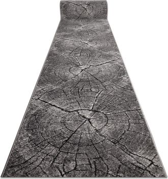 RugsX Rugsx - Passatoia Silver Tronko Albero Legna Grigio 120cm Grey 120x480 Cm