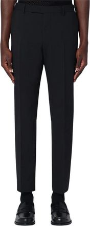 Pantaloni Torino Zwarte Wollen Blend Broek - Heren - Nette broeken - Zwart - XL - Wol - Broeken
