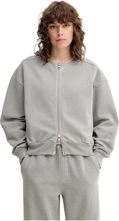 Won Hundred Sweatshirts & Hoodies > Zip-throughs - Dames - Vesten met rits - Grijs - L - Katoen - Hoodies & sweatvesten