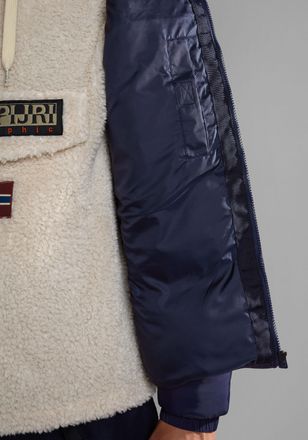 Napapijri Steppjacke NAPAPIJRI SUOMI, Herren, Gr. XXL, blau (blu marine), Obermaterial: 100% Polyamid. Futter: 100% Polyester. Wattierung: 100% Polyester, unifa