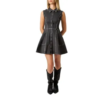 Met Met, Kleedjes, Dames, Zwart, S, Shirt Kleedjes