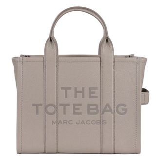 Marc Jacobs Tote Bags, female, Gray, Size: ONE SIZE The Leather Medium Tote Bag