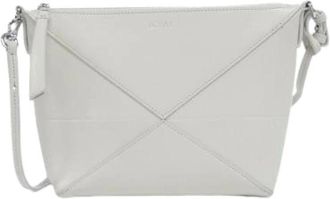 Loewe Pre-owned Cross Body Bags, female, White, Size: ONE SIZE Pre-owned Leather Shoulder Bag