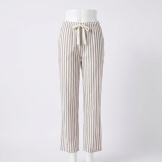 Z Supply Womens Classic Stripe Pj Pant In Dusty Taupe