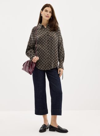 Sessun Womens Patch pocket structured jean Fit: Wide leg, high rise