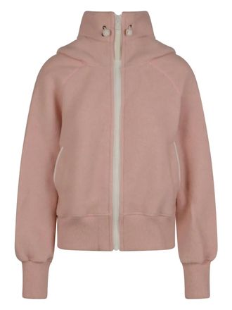 Canada Goose hooded zip-fastening jacket - women - Recycled Wool/Lyocell/Polyester/Polyamide - M - Pink