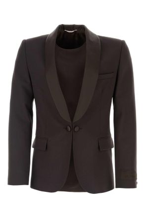 Valentino Garavani Chocolate Wool Blazer