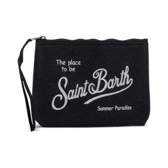 MC2 Saint Barth Clutches, female, Black, Size: ONE SIZE Aline Lurex Clutch