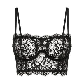 Dolce & Gabbana Mouwloze Tops - Dames - Tops - Zwart - Maat: S Polyamide