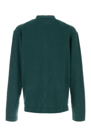 Vivienne Westwood Mens Alex Cardigan Green Cotton Cashmere