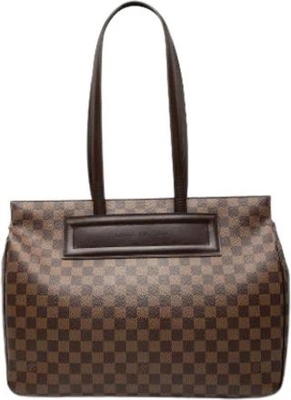 Louis Vuitton Pre-owned Parioli GM - Dames - Vintage Shopper - Bruin - ONE Size - Leer - Vintage