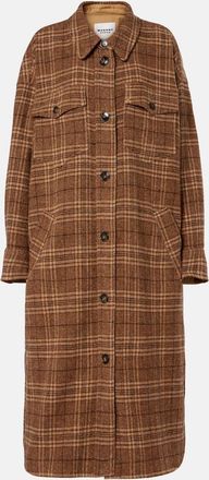 Isabel Marant Cappotto Gislene in lana vergine a quadri