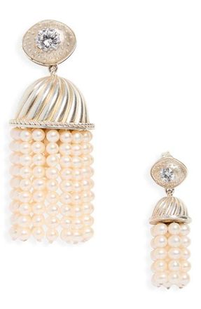Nackiy&eacute; Giant Freshwater Pearl Drop Earrings in White at Nordstrom