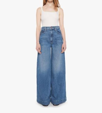 Mother Headliner Denim Wide Leg Jeans In Tambourine Man