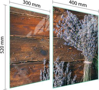 OEM Placa Protectora De Vidrio Para Estufa 70x52 Lavanda