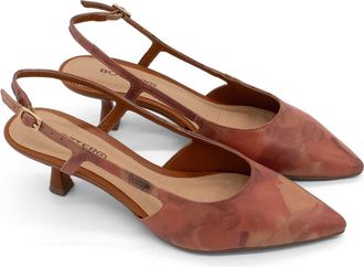 Bottero Botolivia Legacy Pointed Toe Slingback Pump in Natural at Nordstrom, Size 11