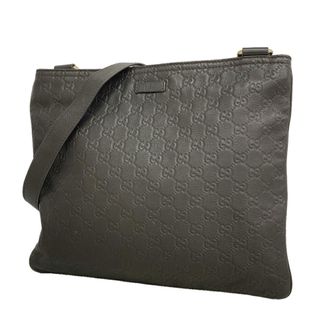 Gucci Dark Brown Leather Shoulder Bag (Pre-Owned)