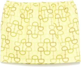 Gucci Printed Cotton Mini Skirt