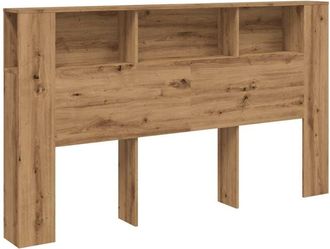 vidaXL Vidaxl - Headboard Cabinet Artisian Oak 180x18.5x102.5 cm Engineered Wood