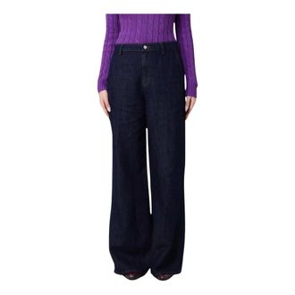 7 For All Mankind Wide Jeans, female, Black, Size: W28 Wide Jeans