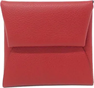 Herm&egrave;s Red Color Coin Purse/Coin Case (Pre-Owned)