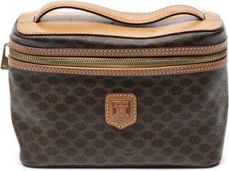 Celine Pre-owned Womens Top Handle Toiletry Pouch - Brown - One Size