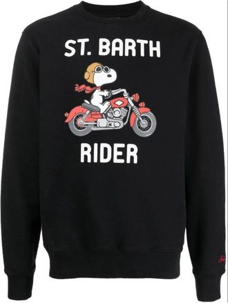 MC2 Saint Barth Sweatshirt - Heren - Sweatshirts - Zwart - S - Hoodies & sweatvesten