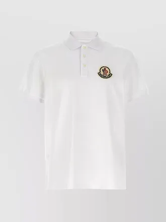 Moncler patch logo polo shirt