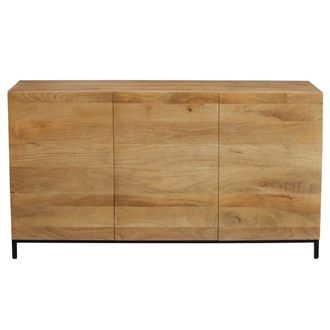 Miliboo Aparador Industrial 3 Puertas En Mango Macizo Y Metal Ypster