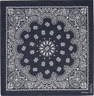 Fortela Bandana con stampa paisley - Blu