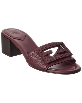 Fendi Fendi Baguette Leather Sandal