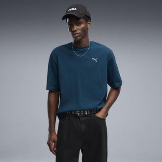 Puma T-shirt Essentials dal taglio morbido da uomo, Abbigliamento, Blu, XXL