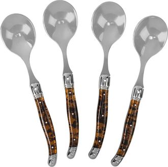 French Home Laguiole Set Of 4 Soup Spoons