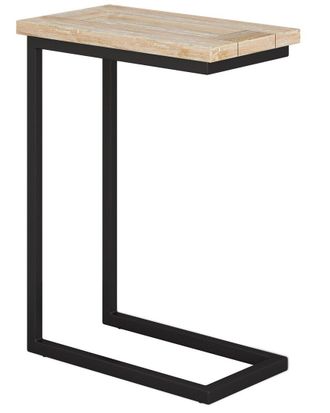 Simpli Home Skyler 18In Solid Mango/Metal Industrial C Side Table