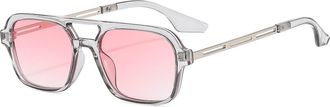 Generic Mens Vacation Driving Sunglasses Outdoor Driving Womens Commuter Sun Glasses(Pink)