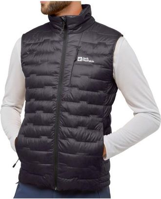 Jack Wolfskin Passamani Down Vest Daunengilet für Herren | grau