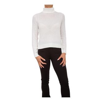 Nenette Kasjmier Witte Trui - Dames - Coltruien - Wit - XL - Kasjmier - Truien & Vesten