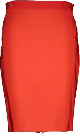 MUGLER Red Pencil Skirt Size S