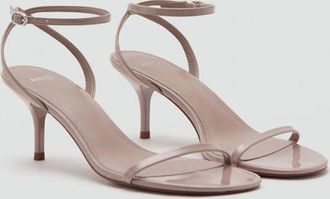 Mango Sandali fascia tacco nude - Donna - 35 - MANGO