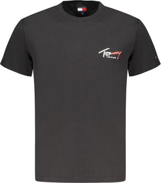 Tommy Hilfiger Zwarte Katoenen heren T-shirt