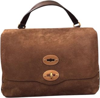 Zanellato Postina Jones S - Dames - Handtassen - Bruin - ONE Size - Tassen