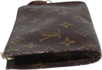 Louis Vuitton Pre-owned Clutches, female, Brown, Size: ONE SIZE Pre-owned Canvas Clutch