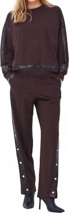 N&Uuml; Denmark Athea Long Sleeve Sweatshirt In Brown