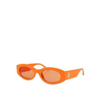 The Attico Sunglasses, female, Orange, ONE SIZE, Oval Sunglasses