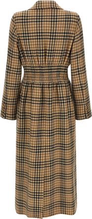 Valentino Garavani Womens Brown Virgin Wool Coat Clothing
