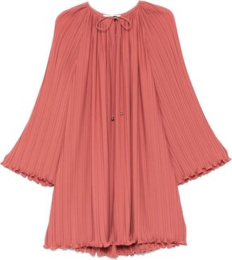 Lanvin Mini Dress with Drawstring Neck